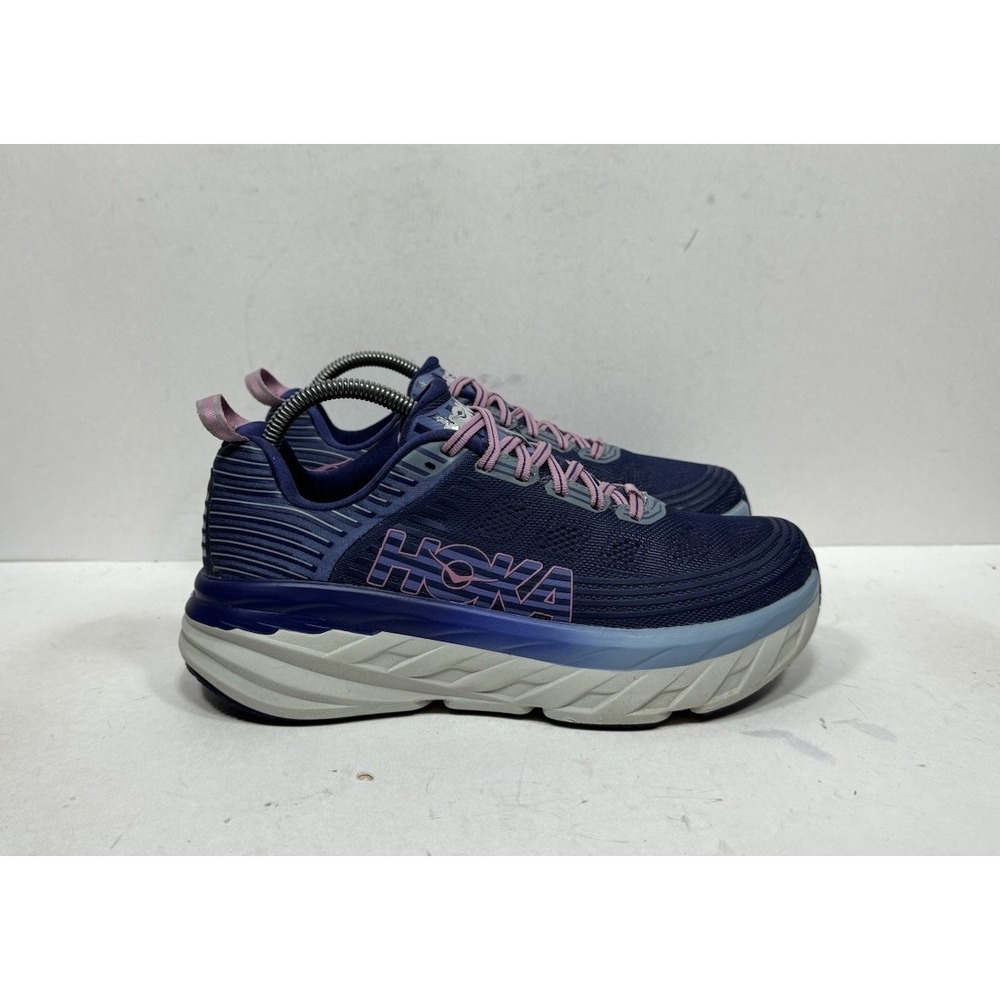 Hoka One One Bondi 6 Marlin Ribbon Running Shoe Women Size 9 1019270MBRB